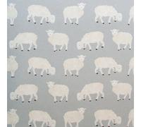 Galerie Great Kids Light Blue Smooth Glitter Sweet Sheep A4 Wallpaper Sample