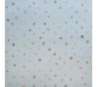 Galerie Great Kids Light Blue Smooth Glitter Watercolor Dots A4 Wallpaper Sample