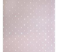 Galerie Great Kids Rose Smooth Glitter Hearts A4 Wallpaper Sample