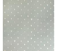 Galerie Great Kids Sage Smooth Glitter Hearts A4 Wallpaper Sample