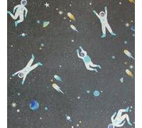 Galerie Great Kids Space Blue Smooth Glitter Super Space A4 Wallpaper Sample