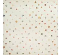Galerie Great Kids White Smooth Glitter Watercolor Dots A4 Wallpaper Sample