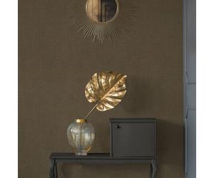 Galerie Havana Brown Stripe Weave Textured Wallpaper