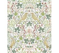 Galerie Heritage Green Summer Garden Floral A4 Wallpaper Sample