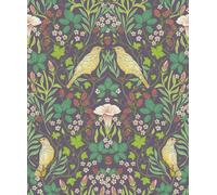 Galerie Heritage Purple Summer Garden Floral Wallpaper Roll