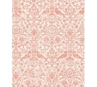 Galerie Heritage Red Floral Damask A4 Wallpaper Sample