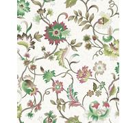 Galerie Heritage Stylized Flowers Wallpaper Galerie Wallcoverings Green 10050mm x 530mm