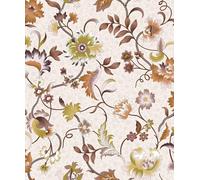 Galerie Heritage Stylized Flowers Wallpaper Galerie Wallcoverings Orange 10050mm x 530mm