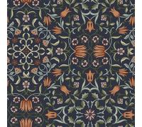 Galerie Hidden Treasures Black Floral No 1 Holland Park A4 Wallpaper Sample