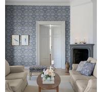 Galerie Hidden Treasures Blue African Marigold Wallpaper Roll