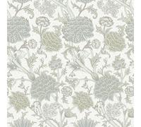 Galerie Hidden Treasures Cream Cray Floral Trail A4 Wallpaper Sample
