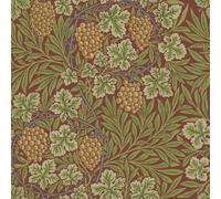 Galerie Hidden Treasures Red Leafy Grape Vine A4 Wallpaper Sample