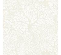 Galerie Hjarterum Collection Blue Olle Forest Leaf Motif A4 Wallpaper Sample