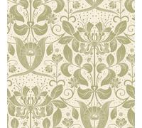 Galerie Hjarterum Collection Cream Berit Honeysuckle Trellis A4 Wallpaper Sample