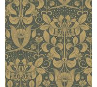 Galerie Hjarterum Collection Orange Berit Honeysuckle Trellis Wallpaper Roll