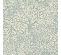 Galerie Hjarterum Collection Orange Olle Forest Leaf Motif A4 Wallpaper Sample
