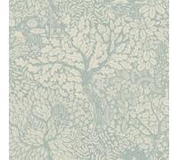 Galerie Hjarterum Collection Orange Olle Forest Leaf Motif Wallpaper Roll
