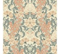 Galerie Hjarterum Collection Pink Ojvind Floral Swan Wallpaper Roll