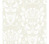 Galerie Hjarterum Collection White Berit Honeysuckle Trellis Wallpaper Roll