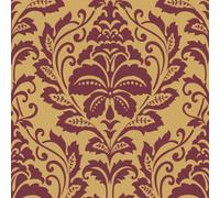 Galerie Home Collection Orange/red Damask Motif A4 Wallpaper Sample