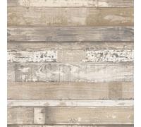 Galerie Homestyle Beige Brown Beachwood Smooth A4 Wallpaper Sample