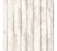 Galerie Homestyle Beige Brown Log Cabin Smooth A4 Wallpaper Sample