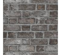 Galerie Homestyle Black Farmhouse Brick Smooth Wallpaper