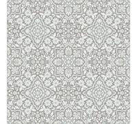 Galerie Homestyle Blue Grey Floral Tile Smooth A4 Wallpaper Sample