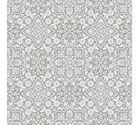 Galerie Homestyle Blue Grey Floral Tile Smooth Wallpaper