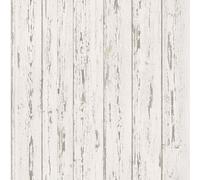Galerie Homestyle Cream Brown Grey Shiplap Smooth Wallpaper