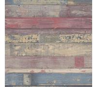 Galerie Homestyle Red Navy Beachwood Smooth Wallpaper