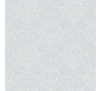 Galerie Homestyle White Blue Distressed Paisley Smooth A4 Wallpaper Sample