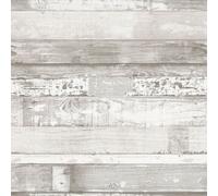 Galerie Homestyle White Light Grey Beachwood Smooth A4 Wallpaper Sample