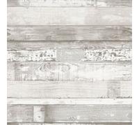 Galerie Homestyle White Light Grey Beachwood Smooth Wallpaper