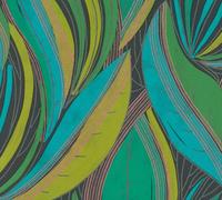 Galerie Horizon Green Flowing Leaf A4 Wallpaper Sample
