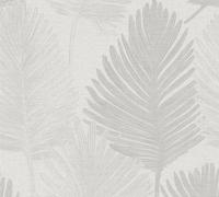 Galerie Horizon Grey Palm Leaf Wallpaper
