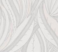 Galerie Horizon White Flowing Leaf Wallpaper