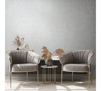 Galerie Hotel Silver Embossed Geometric Glitter Trellis Wallpaper Roll