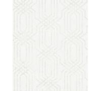 Galerie Hotel White Embossed Geometric Glitter Trellis A4 Wallpaper Sample