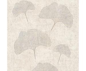 Galerie HV41010 Havana Ginkgo Leaf Motif Wallpaper, Greige, 10.05m x 53cm