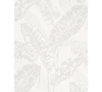 Galerie Imagine Beige Taupe Bold Jungle Leaf Embossed Wallpaper