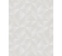 Galerie Imagine Greige Pearl Geometric Fan Embossed Wallpaper