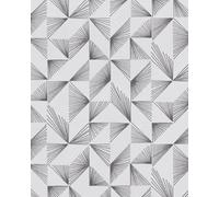 Galerie Imagine Taupe Grey Geometric Fan Embossed Wallpaper