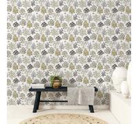 Galerie Into The Wild Metallic Gold Alberi Trees Wallpaper Roll