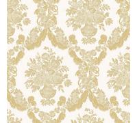 Galerie Italian Classics 4 Gold Floral Damask Embossed Wallpaper
