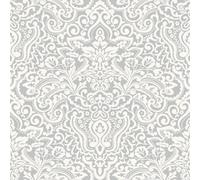 Galerie Italian Classics 4 Grey Paisley Damask Embossed Wallpaper