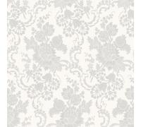 Galerie Italian Classics 4 Light Grey Silver Floreale Embossed Wallpaper