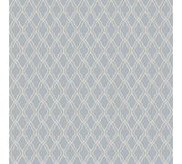 Galerie Italian Style Blue Geometric Trellis Wallpaper Roll