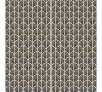 Galerie Italian Style Bronze Geometric Arch Design A4 Wallpaper Sample