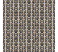 Galerie Italian Style Bronze Geometric Arch Design Wallpaper Roll
